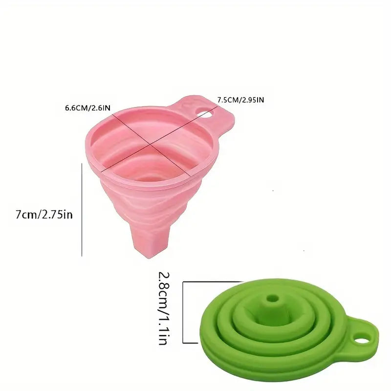 1 pièce Entonnoir Silicone Pliable